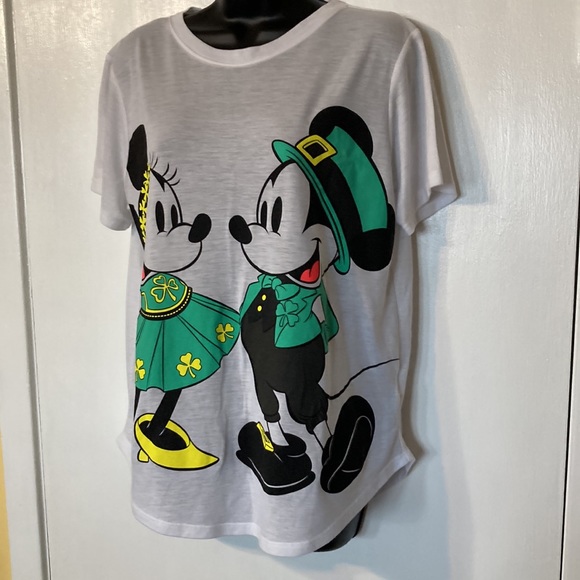 Disney Women’s Irish Mickey and Minnie St Patrick’s Day T-Shirt - Picture 3 of 5